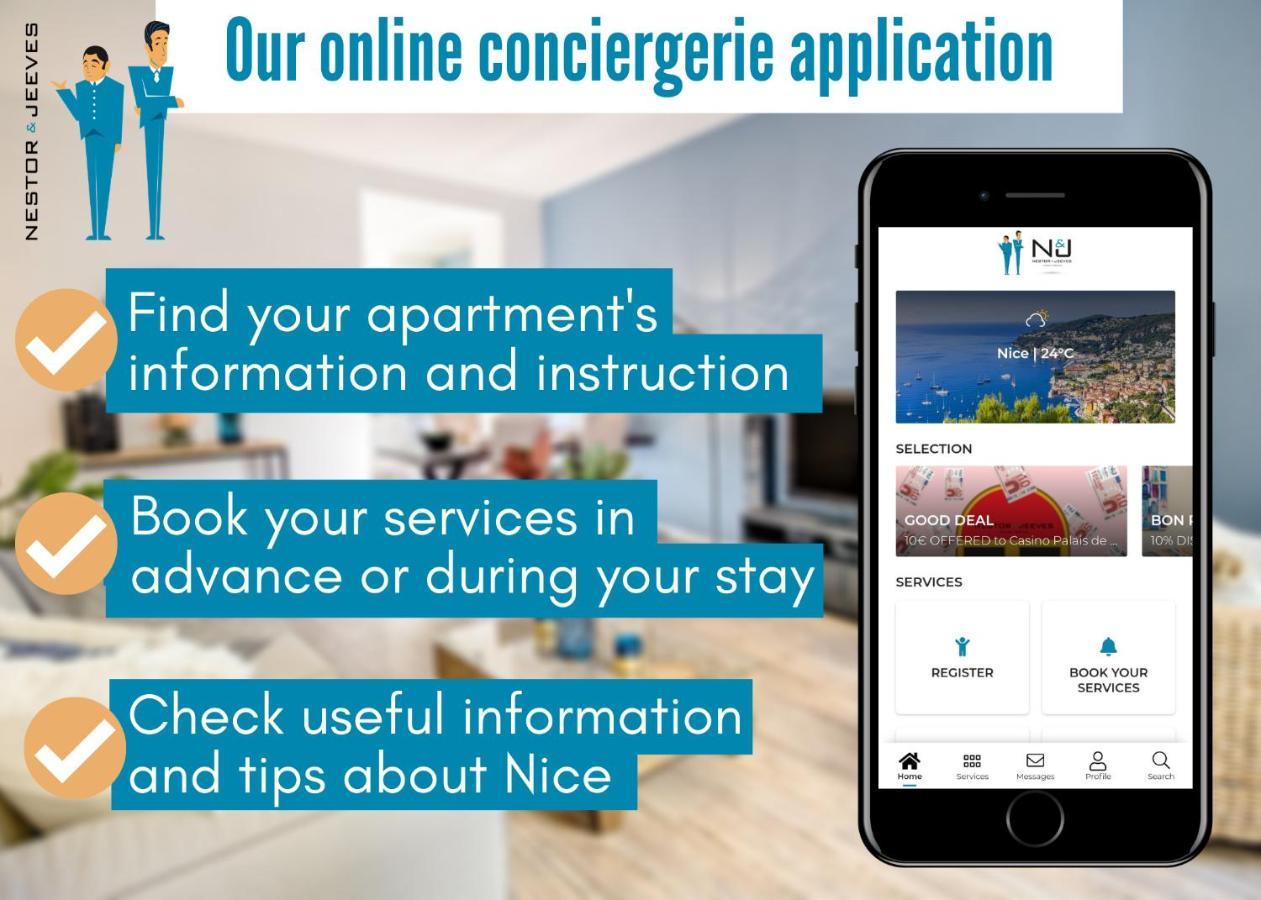 니스 Nestor&Jeeves - Debussy Terrasse - Central - By Shopping Area 아파트 외부 사진